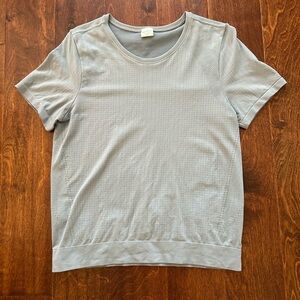 Athleta In Motion Seamless Top - Gray-Green Color - Size M